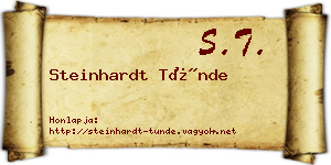 Steinhardt Tünde névjegykártya